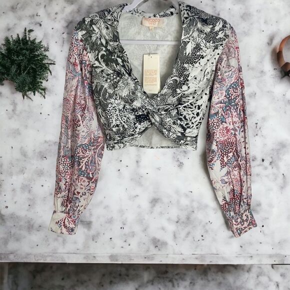 Rococo Sand Paola Shirt Twisted Knot in Multi-hue NWT! - Picture 13 of 13